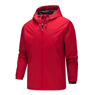 CEHVOM Veste d'Automne pour Hommes Veste de Sport Coupe-Vent et Imperméable Grande Taille