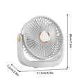 thumbnail image 1 of Portable Fan Rechargeable High Power Cool Small Fan, Desktop Silent for Office Student Dormitory, USB Charging Adjustable Speed, Compact Lightweight for Indoor Outdoor Use, 1 of 3