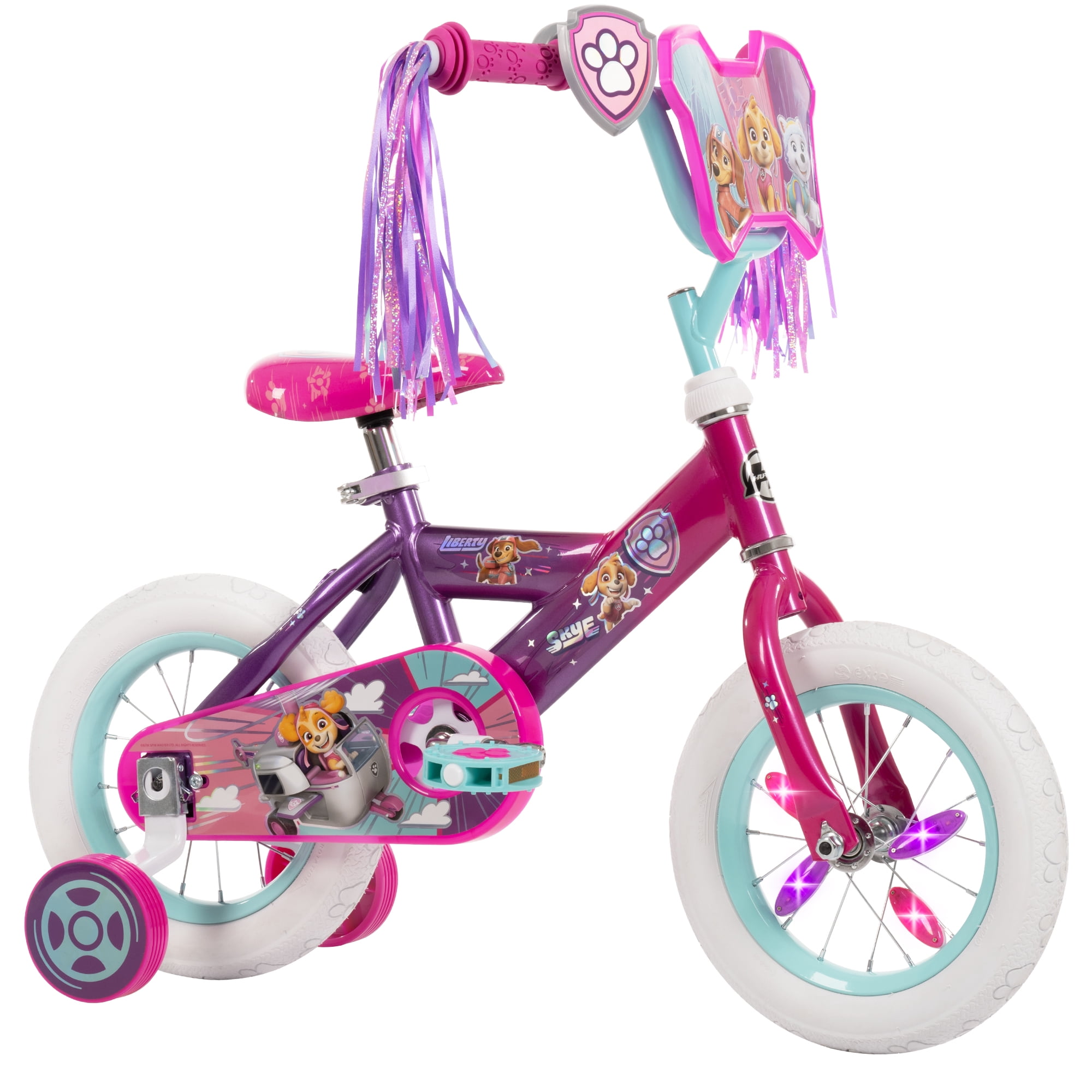 Huffy 14-inch PAW Patrol Bike featuring Skye with Training Wheels, Pink