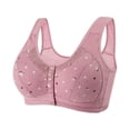 thumbnail image 1 of Timegard Bras for Women Plus Size Front Closure Wirefree Full-Coverage Comfortable Seniors Bralettes, 1 of 7