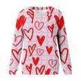 thumbnail image 4 of Aboser Chandails Molletonnés pour Femmes Love, Chandail de la Saint-Valentin à Col Rond, Hauts à Manches Longues pour Femmes, Chandails Molletonnés Y2K Surdimensionnés, Chandails Décontractés à Col Rond, Cadeaux pour Amies, 4 of 5