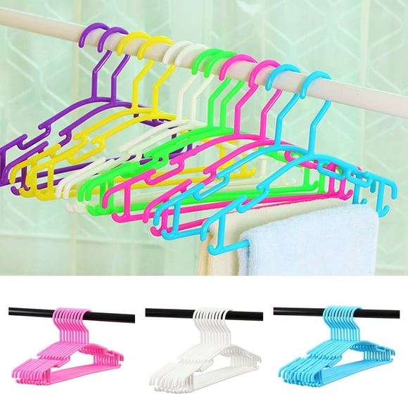 10PCS Kids Trouser Clothes Wardrobe Coat PP Hangers