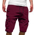 thumbnail image 1 of Men's Summer Casual Plus Landscaping Work Pants Size Multi Pocket Tooling Work Pants Cargo Sports Shorts Five Point Cargo Work Pants for Men Pant, 1 of 4