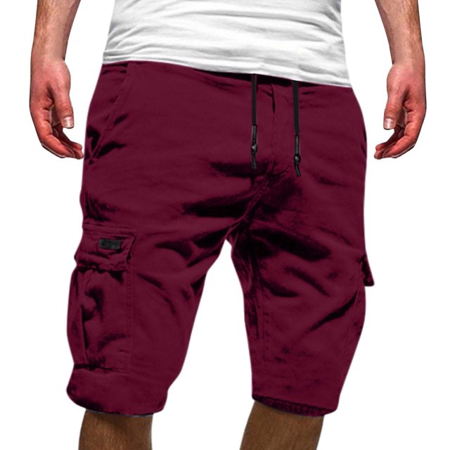 Men's Summer Casual Plus Landscaping Work Pants Size Multi Pocket Tooling Work Pants Cargo Sports Shorts Five Point Cargo Work Pants for Men Pant