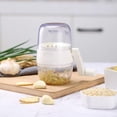 thumbnail image 3 of Oleegame 1PC Manual Nut Grinder Portable Nut Chopper Hand Crank For All Walnut Food Chopper Garlic Cutter Hand Held Food Shredder Cutter Mincer Kitchen Tool White, 3 of 8