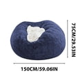thumbnail image 3 of Feltree Large Velvet Sofa Cover Only (No Insert) - Stretchable Fluffy Bean Bag Shell Chair Decor for Bedroom/Office, 75x150cm Polyester, 3 of 7