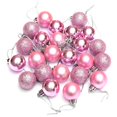 thumbnail image 4 of Affordable Rates，24Pcs 3cm Plastic Christmas Tree Balls Baubles Home Party Hanging Ornaments, 4 of 6