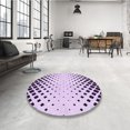 thumbnail image 4 of Ahgly Company Tapis Rectangulaire Lavable en Machine Intérieur Transitionnel Violet Raisin Vif, 2 Pieds x 5 Pieds, 4 of 7
