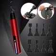thumbnail image 1 of Vaidha Mini Pen Sander | Reciprocating Detail Sander with 8 Sanding Heads | 3-Speed Adjustable 2800-3600 RPM | USB Fast Charging | Portable Polishing Tool for Small Projects & DIY Crafts, 1 of 7