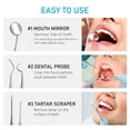 thumbnail image 4 of Dental Tools Set Dental Floss Picks Teeth Tartar Scraper Mouth Mirror for Personal Use Teeth Kit 6 PCS, 4 of 10