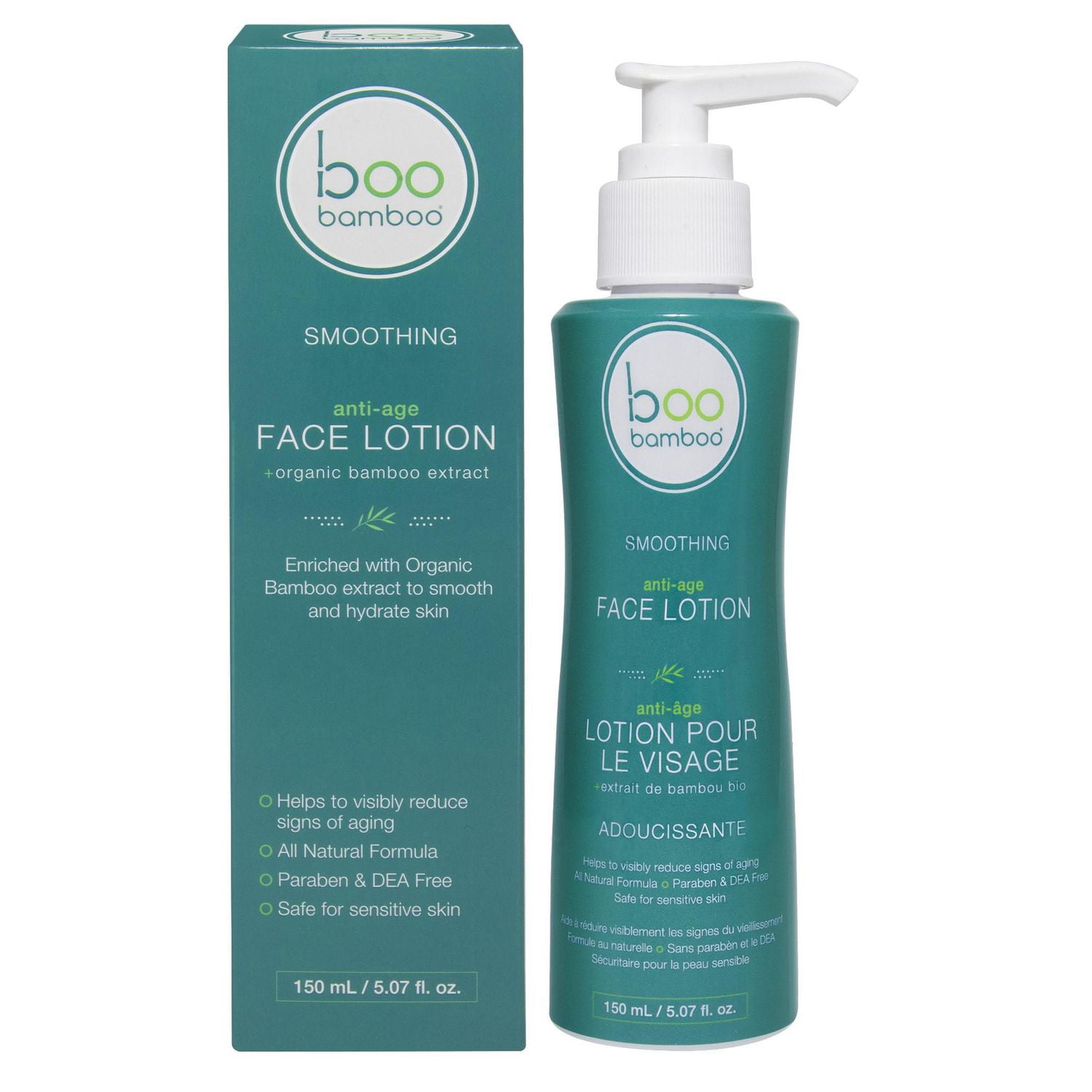 Coffret de soins du visage Entièrement Naturels Boo Bamboo 2 pcs + Cadeau en prime