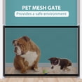 thumbnail image 3 of Dog Gate,Expandable Dog Mesh Gate Folding Safe Enclosure Baby Gate With 5 Hooks For Doorways Stairways, 3 of 8