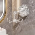 thumbnail image 2 of Sentmoon Over Door Hook Door Storage Bathroom Suction Cup Six Claw Rotating Hook No Drilling Wall Mounted Multifunctional Headband Jewelry Storage Wall Mounted Storage Rack, 2 of 7