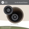thumbnail image 3 of The HC Companies Sevilla Self-Watering Pot with Internal Disk 16", Cottage Stone, 3 of 7