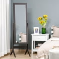 thumbnail image 2 of HOMCOM Miroir Pleine Longueur Autoportant pour Bijoux et Habillage, Angle Ajustable, 2 of 9