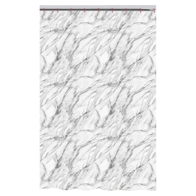 ITY International - Rideau de Douche en Polyester, 71 Pouces x 71 Pouces, Motif Marbre