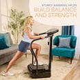 thumbnail image 2 of Lifepro Rhythm Vibration Plate Exercise Machine with Handles – Full Body Vibrating Plate for Lymphatic Drainage, Circulation & Recovery – Home Weight Loss Exercise Machine - Black, 2 of 8
