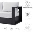thumbnail image 4 of Tahoe Outdoor Patio Powder-Coated Aluminum Sofa, 4 of 7