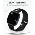 thumbnail image 4 of REQO Compatible avec Fitbit Versa 4 Bracelets pour Femme/Sense 2/Sense/Versa 3 Bracelets, Lot de 3 Bracelet de Sport en Nylon Extensible de Remplacement pour Fitbit Sense 2/Fitbit Versa 4 Bracelets Femmes Hommes, 4 of 7