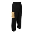 thumbnail image 4 of Men's Cargo Work Pants Straight Fit Casual Adjustable Hem Daily Wear Comfortable Loose Fit Jogger Trousers with Drawstring, 4 of 5