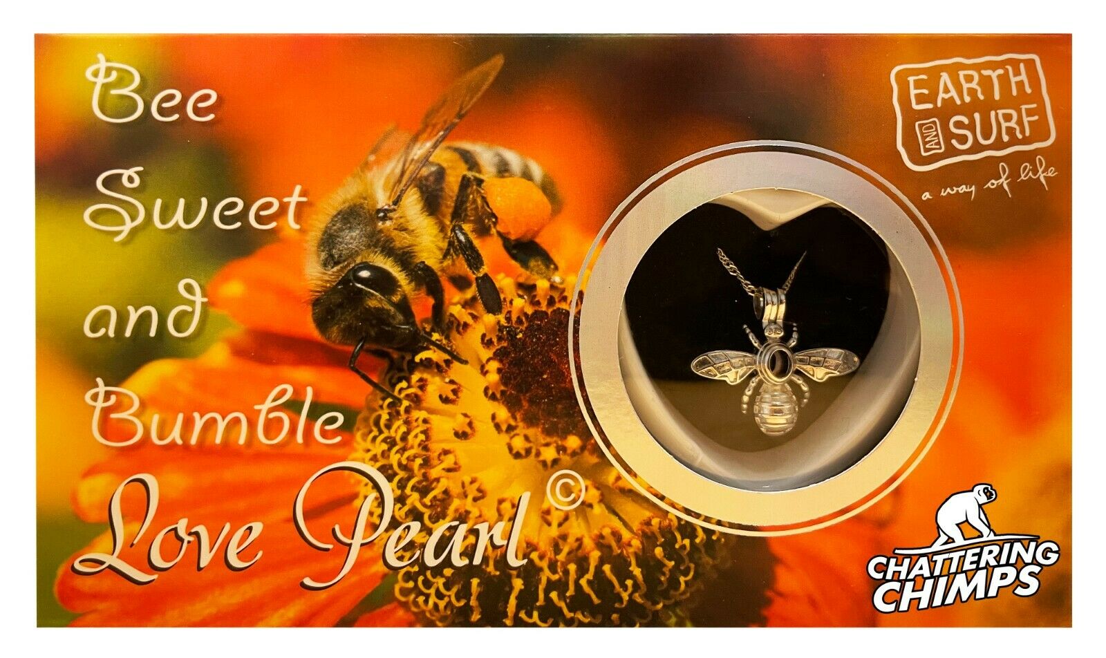 Bumble Bee Chattering Chimps Love Wish Pearl Kit DIY Chain Pendant Necklace