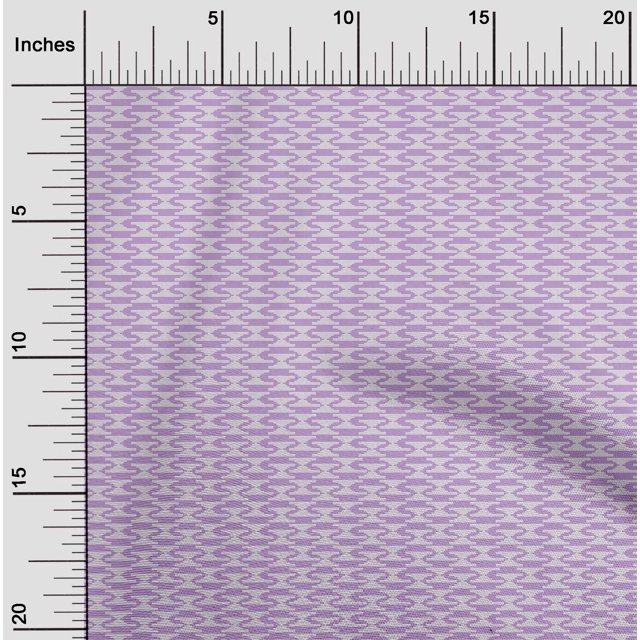 oneOone Cotton Poplin Fabric Triangle Kasuri Print Fabric BTY 56 Inch Wide