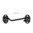 thumbnail image 3 of Ccdes Window Hook Latch,Window Latch,Household Stainless Steel Door Window Latch Hook Cabin Hooks Kit Hardware Accessory Black, 3 of 8