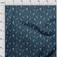 thumbnail image 3 of oneOone Coton Sarcelle Bleu Tissu Floral Robe Tissu Tissu Imprimé par la Cour 56 Pouces de Large, 3 of 4