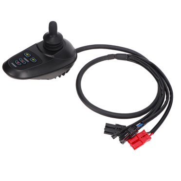 Contrôleur de Joystick de Fauteuil Roulant pour Fauteuil Roulant Électrique Universel, Contrôleur de Fauteuil Roulant IPX5 Étanche Rotation de 360 Degrés, 24V DC Accessoires de Fauteuil Roulant Électriquee