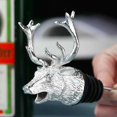 thumbnail image 3 of Aérateur de Vin en Forme de Tête de Cerf, Tête de Cerf en Alliage de Zinc Aérateur de Vin Rouge Bec Verseur Bouchon de Bouteille de Vin Outil, Verseur de Bouteille en Acier Inoxydable avec Verseur Conique (Argent), 3 of 8