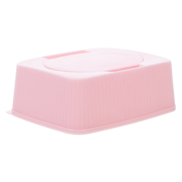 LOVEVER Baby Wipes Box With Flip Lid Dustproof Wet Tissue Storage Case Makeup Cotton Dispenser Portable Refillable For Nursery Bathroom Travel