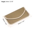 thumbnail image 2 of Unique Bargains Faraday Bag, RFID Signal Blocking Pouch Wallet 7.87 Inch Anti-Radiation Anti-Tracking Anti-Spying, Khaki, 2 of 5