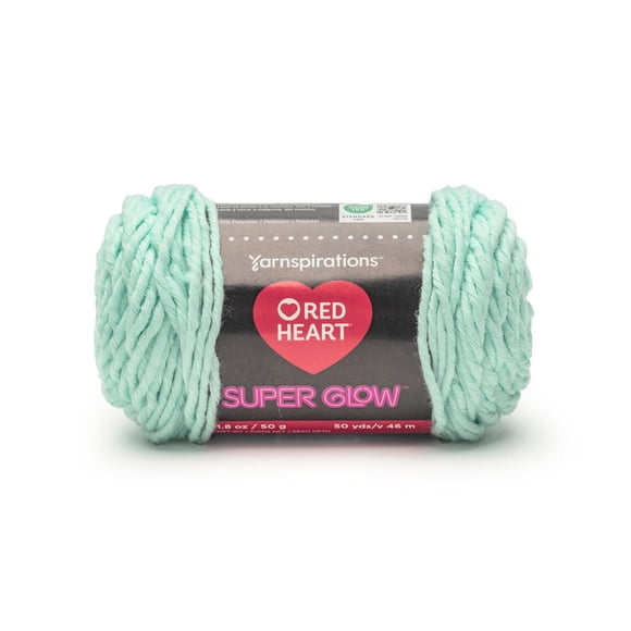 Red Heart® Super Glow™ #4 Moyen Polyester fil, 1.8oz/50g 50 Yards