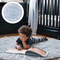 thumbnail image 3 of Abbracc Tapis Rond Grand Tapis Cercle Chaud pour Chambre d'Enfants Cadeau de Douche Bleu Bleu 160cm, 3 of 8