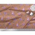 thumbnail image 3 of Soimoi Modal Satin Fabric Check,Spider & Bat Kids Print Fabric by The Yard 42 Inch Wide, 3 of 3