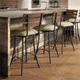 thumbnail image 2 of Amisco Tabouret de Bar Pivotant en Tissu Lodge 30,75" Beige/métal, 2 of 2