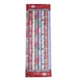 thumbnail image 1 of 8 Rolls 144 SQFT Multicolour Assorted Christmas Wrapping Paper by Holiday Time, 1 of 10