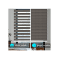 thumbnail image 3 of WYMO Zebra Blinds 73 x 64 INCH - Sheer Horizontal Blinds and Shades for Daytime and Nighttime - Light Filtering Roller Shades for Windows - Dark Grey - Manual Control Stick, 3 of 7