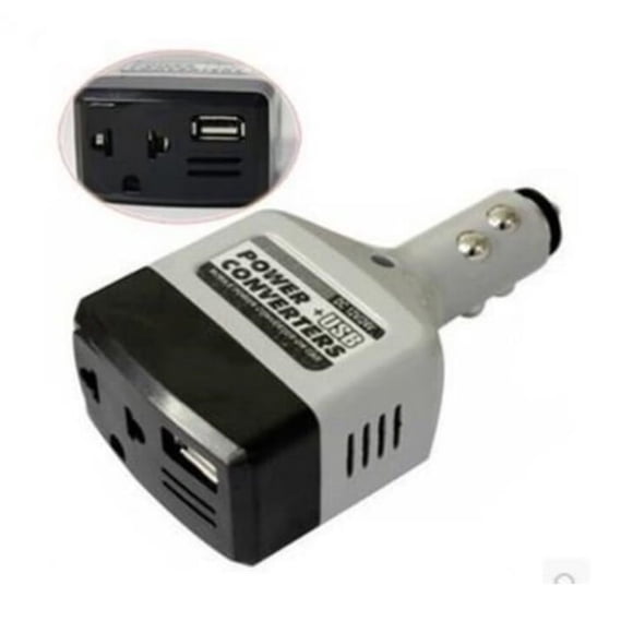 QUTETN Car Power Converter Inverter 12V/24V for 220V Adapter Charger Car Socket Power + USB Converter