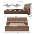 thumbnail image 4 of Nexera 2 Piece Queen Size Bedroom Set, Walnut, 4 of 8