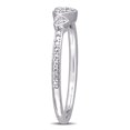 thumbnail image 4 of Miabella Diamond Accent Sterling Silver Triple Heart Promise Ring, 4 of 5