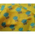 thumbnail image 4 of oneOone Silk Tabby Fabric Leaves & Lotus Block Decor Fabric Printed BTY 42 Inch Wide, 4 of 4
