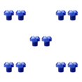 thumbnail image 2 of maskred 2 Pcs M10x1.25 Rearview Mirrors Thread Screw Bolts Plug Hole Blue Positive 10mm 5Set, 2 of 6