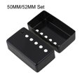 thumbnail image 2 of Mosiee 2Pcs Humbucker Pickup Cover 50Mm+52Mm For Lp Electric Guitar Parts Musical Instruments Accessories Nickel 3 Color 68*39Mm, 2 of 6