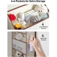 thumbnail image 4 of Yecaye Organisateur de Rangement Suspendu par-Dessus la Porte à 4 Tablettes, Beige, Lot de 1, 4 of 8