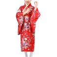 thumbnail image 2 of EGNMCR Mode Kimono pour Filles Tradition Améliorée Impression Cardigan Pyjama Robe Formelle Ensemble Kimono Serveur Fille, 2 of 5