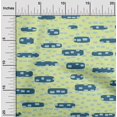 thumbnail image 2 of oneOone Viscose Chiffon Lime Fabric Geometric Rounded Rectangle Sewing Material Print Fabric By The Yard 42 Inch Wide, 2 of 4