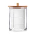 thumbnail image 3 of Cotton Swab Storage Box Round Clear Container for Cotton Pads Makeup Sponges, 3 of 6