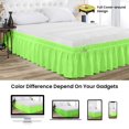 thumbnail image 2 of SGI Bedding 18 Inch Wrap Around Bed Skirt | Microfiber Bed Skirt | Fade Resistant, Wrinkle Free, Anti-static, Decorative, Extra Storage Space, Clutter-Free | King, Parrot Green, 2 of 6