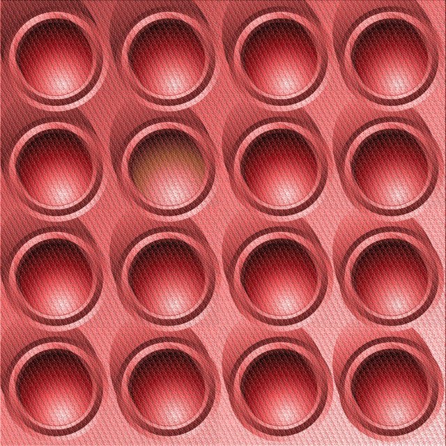 Ahgly Company Tapis d'Intérieur Lavables à la Machine, Carrés, Transitionnels, Rouges, 7 Pieds Carrés